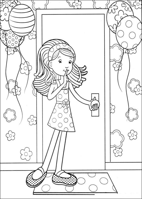 Groovy Girl Coloring Pages Kidsuki